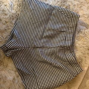Checkered mini shorts